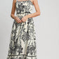 Umgee - Sale Abstract Print Midi Dress