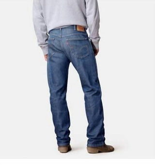 Levi'S - Calça jeans elástica de cintura média e perna reta, modelo 556 Western Fit