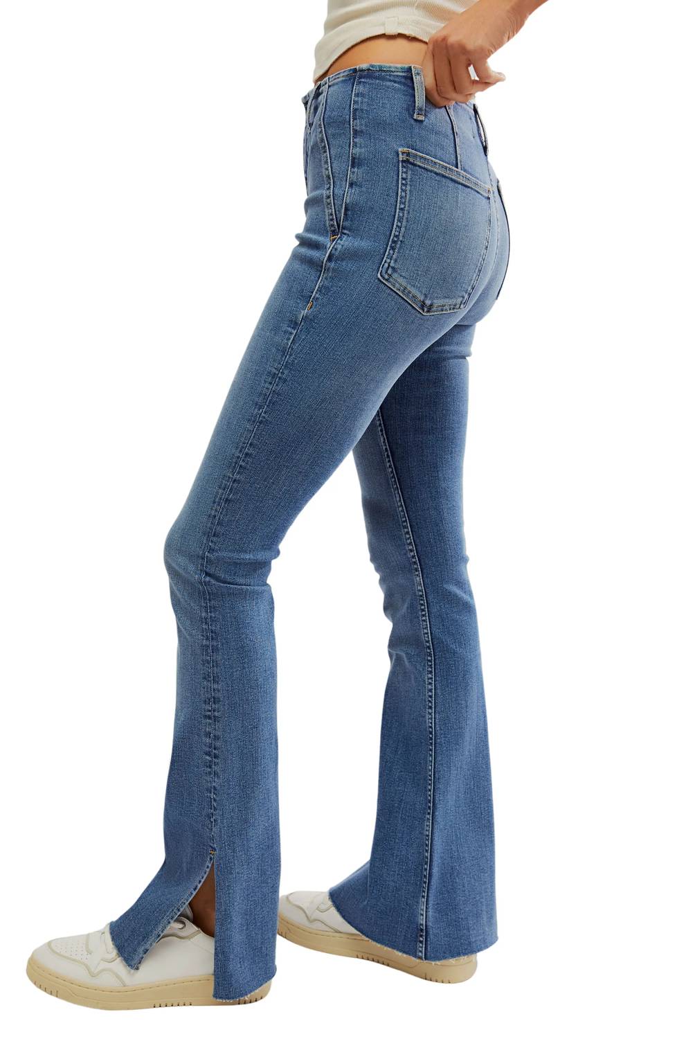 Free People - Level Up Slit Bootcut Jeans