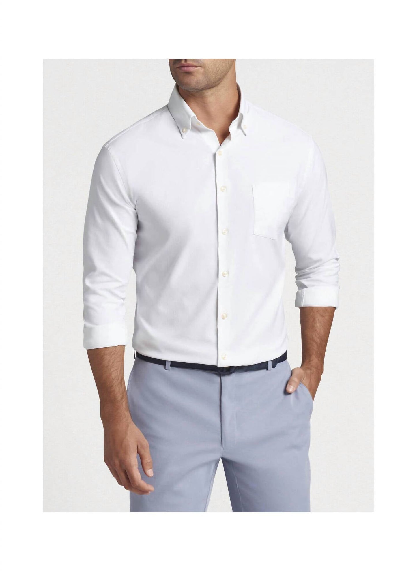 Peter Millar - Camisa Esportiva Oxford Colins Performace