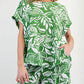 Easel - Tropical Popcorn Knit Top - Plus