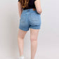 Judy Blue - High Waist Vintage Wash Jogger Denim Short