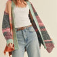 &Merci - Oversized Color Block Cardigan
