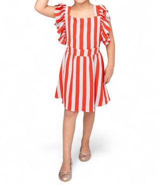 Buddylove - Vestido Shiloh com mangas esvoaçantes para menina