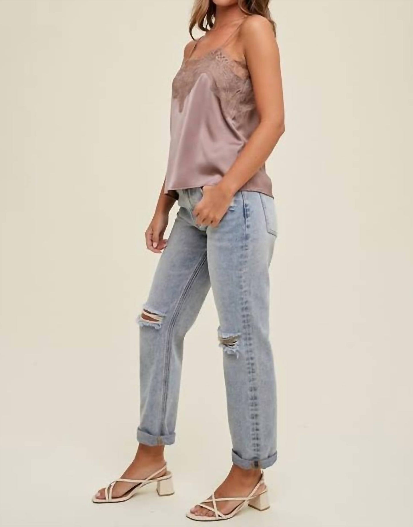 Wishlist - Satin Lace Cami