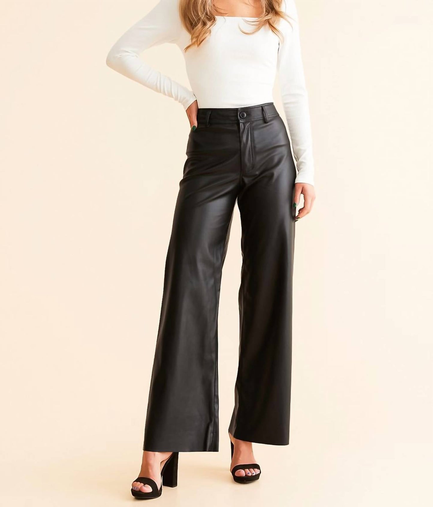 Z Supply - Rilynn Faux Leather Straight Pants