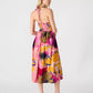 Steve Madden - Piper Stretch Smocked Waist Halter Tie Midi Dress