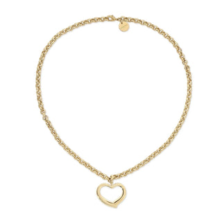 Eklexic - Colar com pingente de coração aberto Haley feminino