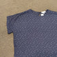 Blank - Women's Cap Sleeve Patterned Blouse - Plus