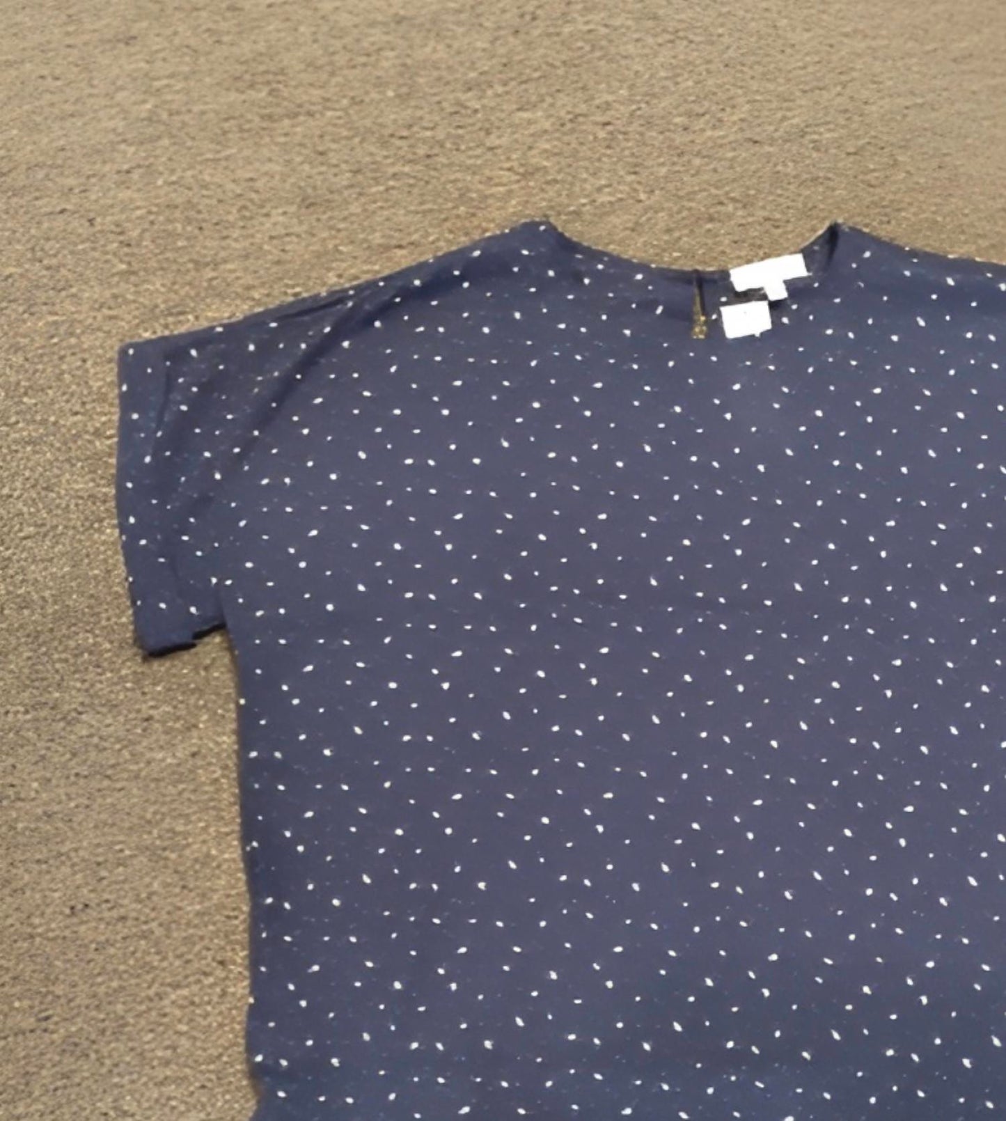 Blank - Women's Cap Sleeve Patterned Blouse - Plus