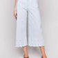 Charlie B - Wide-leg Cropped Jeans With Scallop Embroidered Hem
