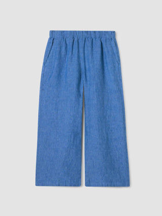 Eileen Fisher - Washed Organic Linen Délavé Wide-leg Pant