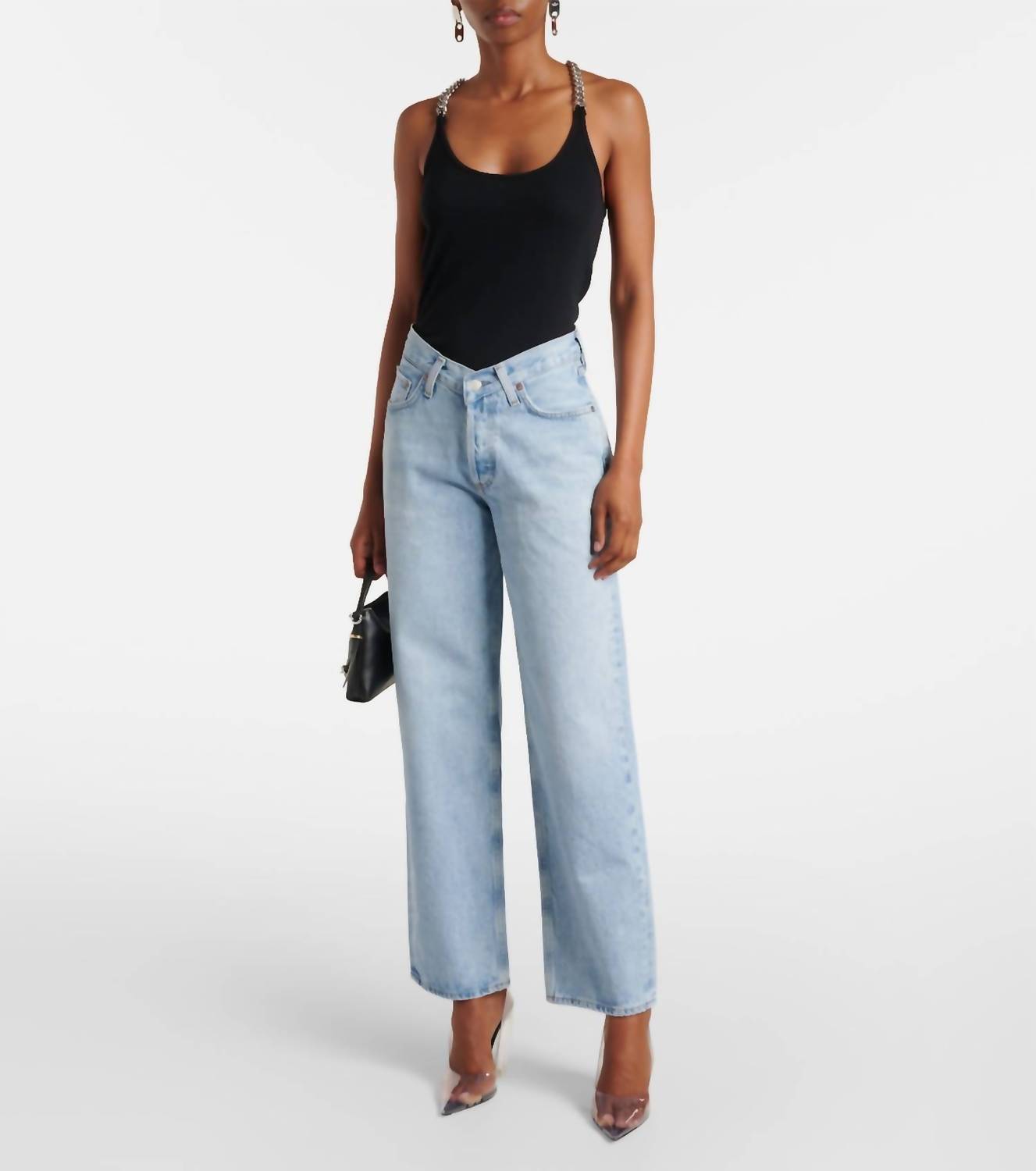 Agolde - Women's V Waist Baggy High Rise Jeans
