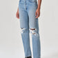 Agolde - '90s Pinch Waist Ripped High Waist Straight Leg Jeans