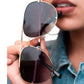 Julia Rose - Women's Kay High Quality Aviator Sunglasses