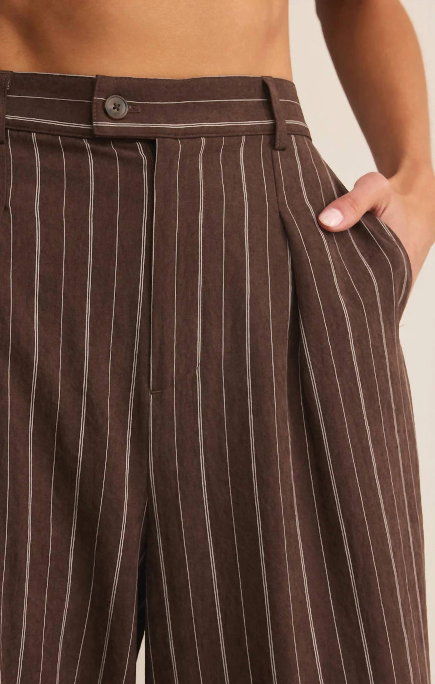 Z Supply - Alma Pinstripe Wide Leg Pant