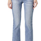 Risen - Straight Leg Asymetrical Zipper Jeans