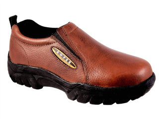 Roper - Sapatos Western Masculinos de Largura Ampla e Desempenho Sem Cadarço