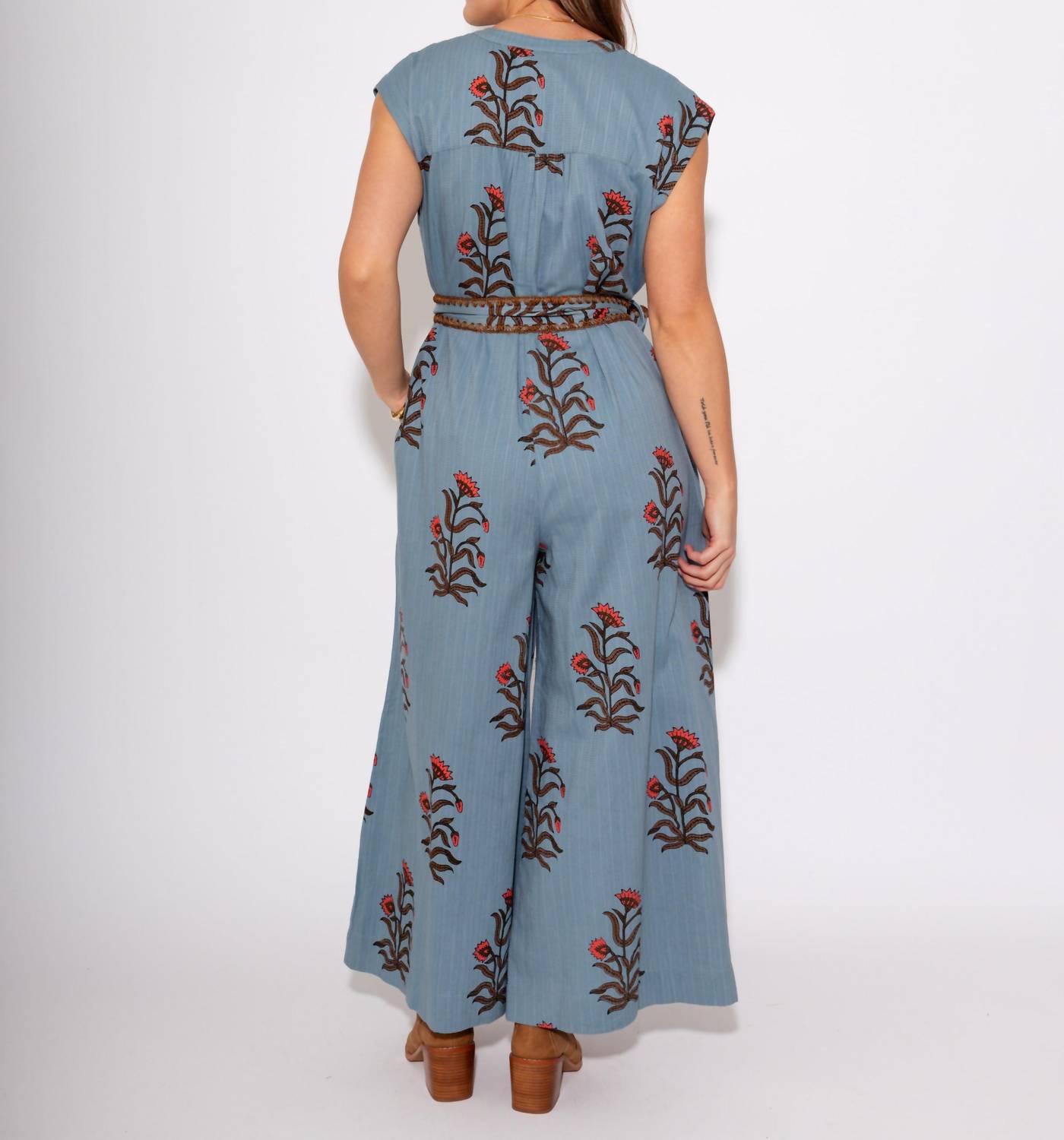 Ivy Jane - Women's Block Print Jumpsuit