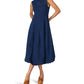Steve Madden - Talasyn Bubble Hem Denim Midi Dress
