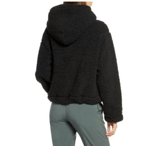 Zella - Cozy Faux Fur Teddy Shearling Hoodie Sweatshirt