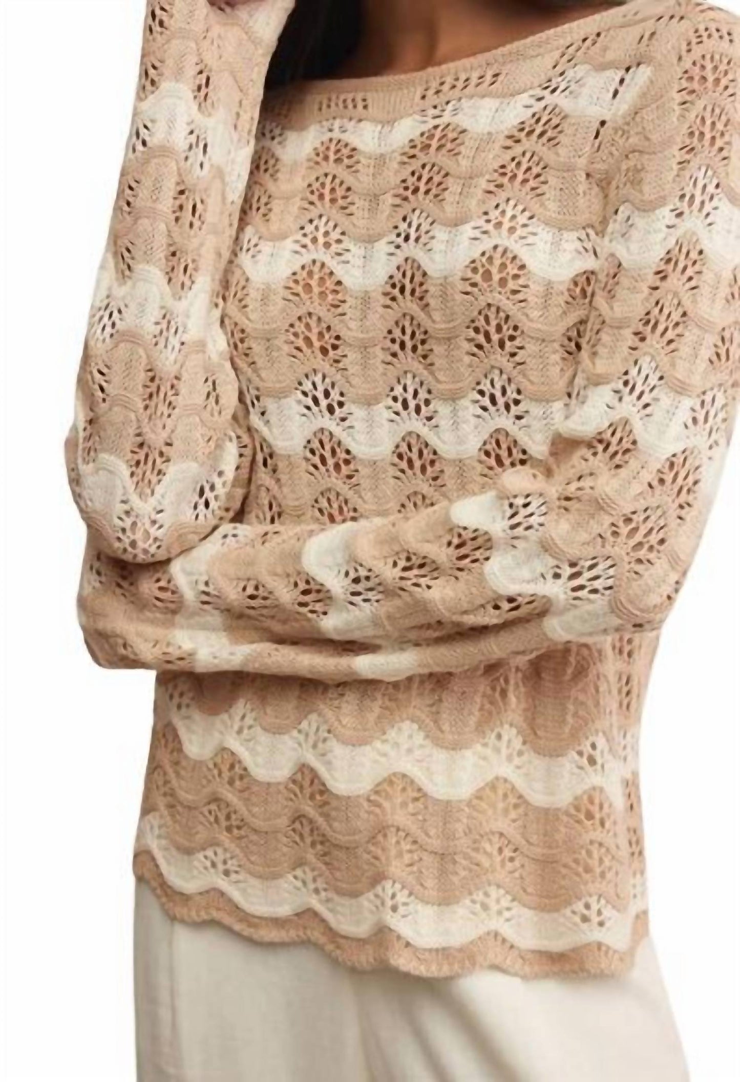 Z Supply - Azura Stripe Crochet Top