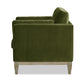 Brooding Upholstered Accent Chair with Arm Cushions and Wood Legs
