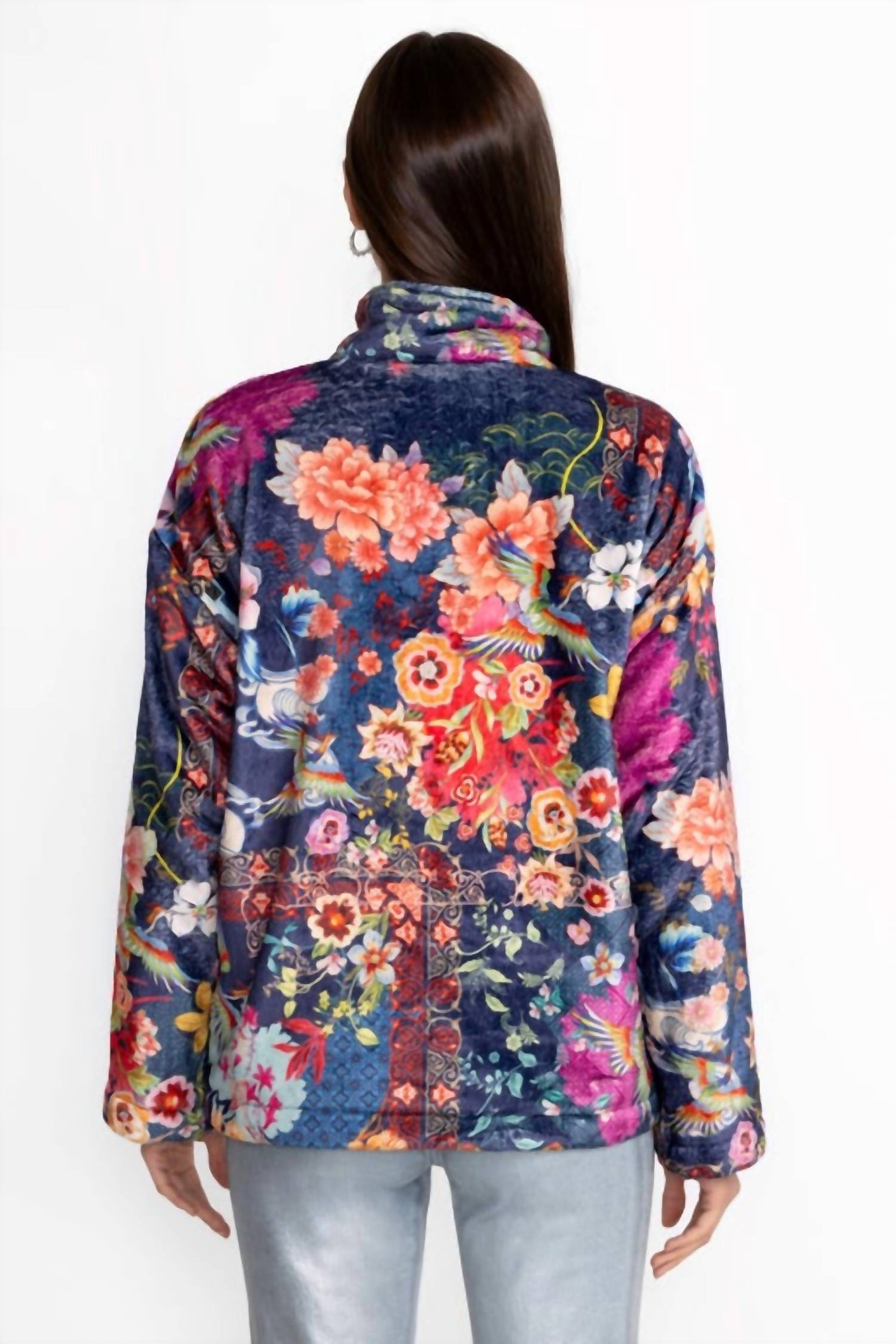 Johnny Was - Joan Zip Sherpa Jacket -Plus