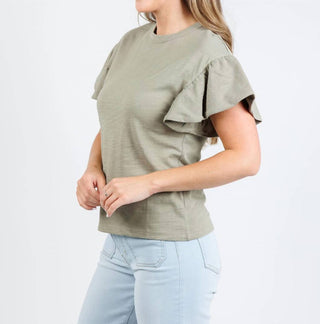 Nation Ltd - Women's Camille Ruffle Sleeve Top