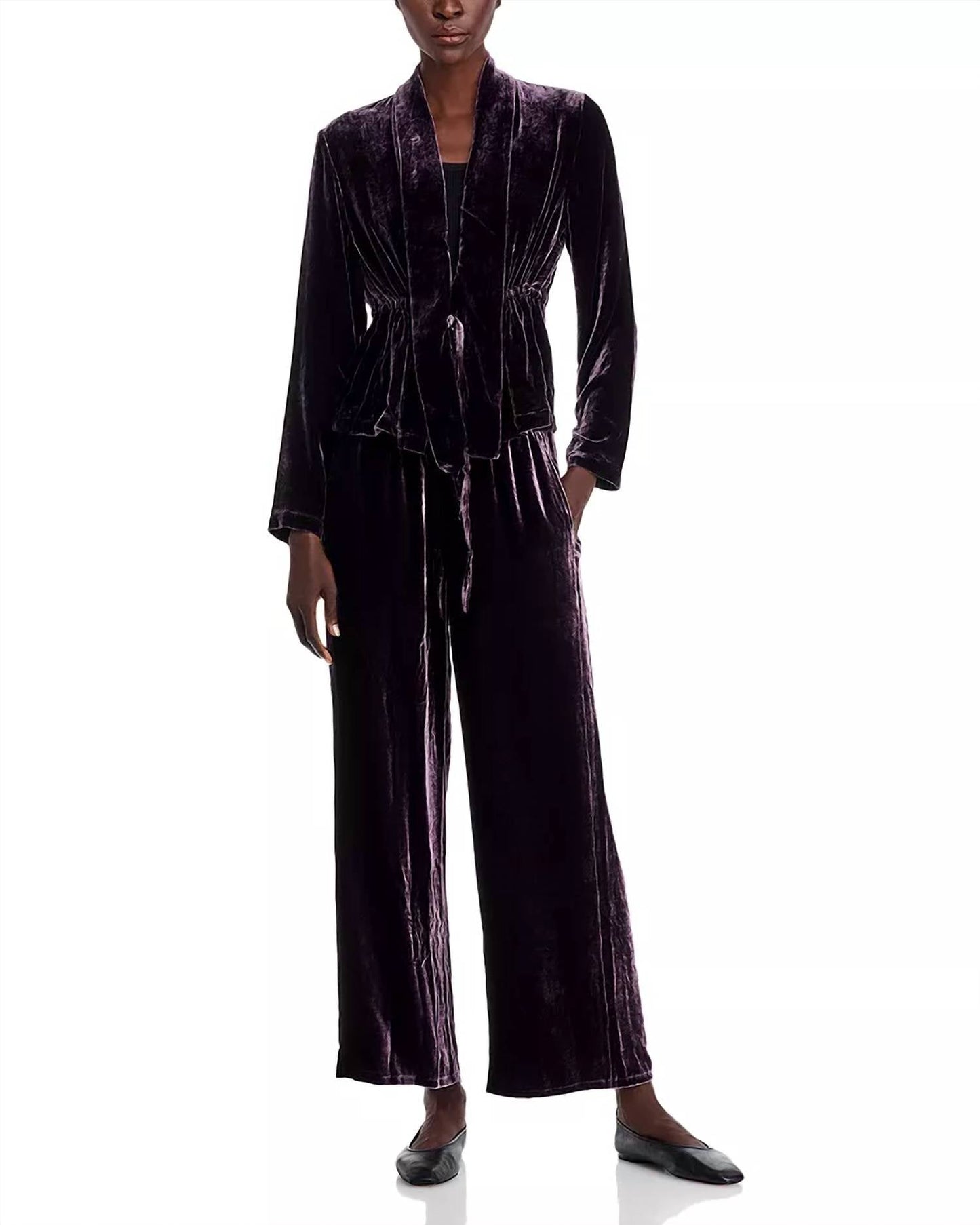 Eileen Fisher - High Collar Velvet Jacket