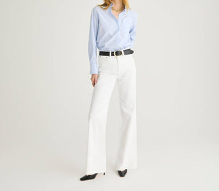 J.Crew - Calça Jeans Slim de Comprimento Total e Perna Larga - Alta