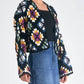 Elan - Daisy Crochet Sweater Cardigan