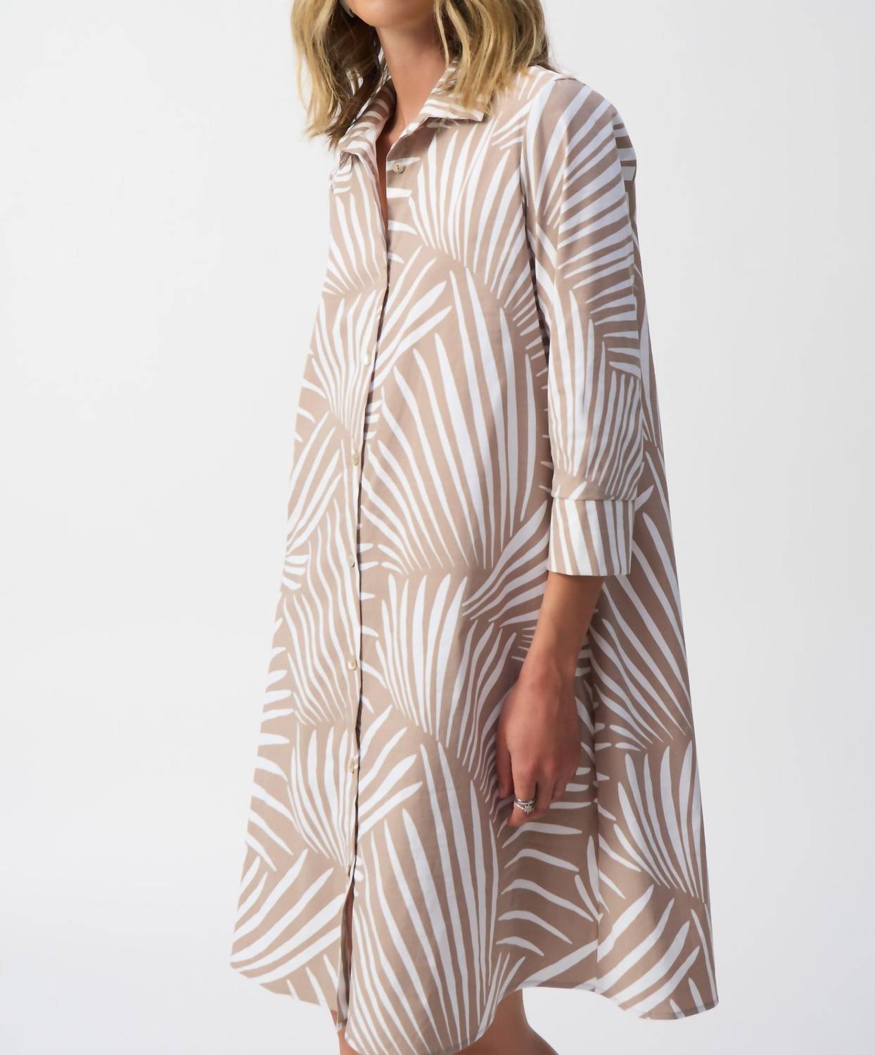 Joseph Ribkoff - Stretch Poplin Shirt Dress