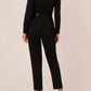 Adrianna Papell - Tie Waist Crepe Jumpsuit