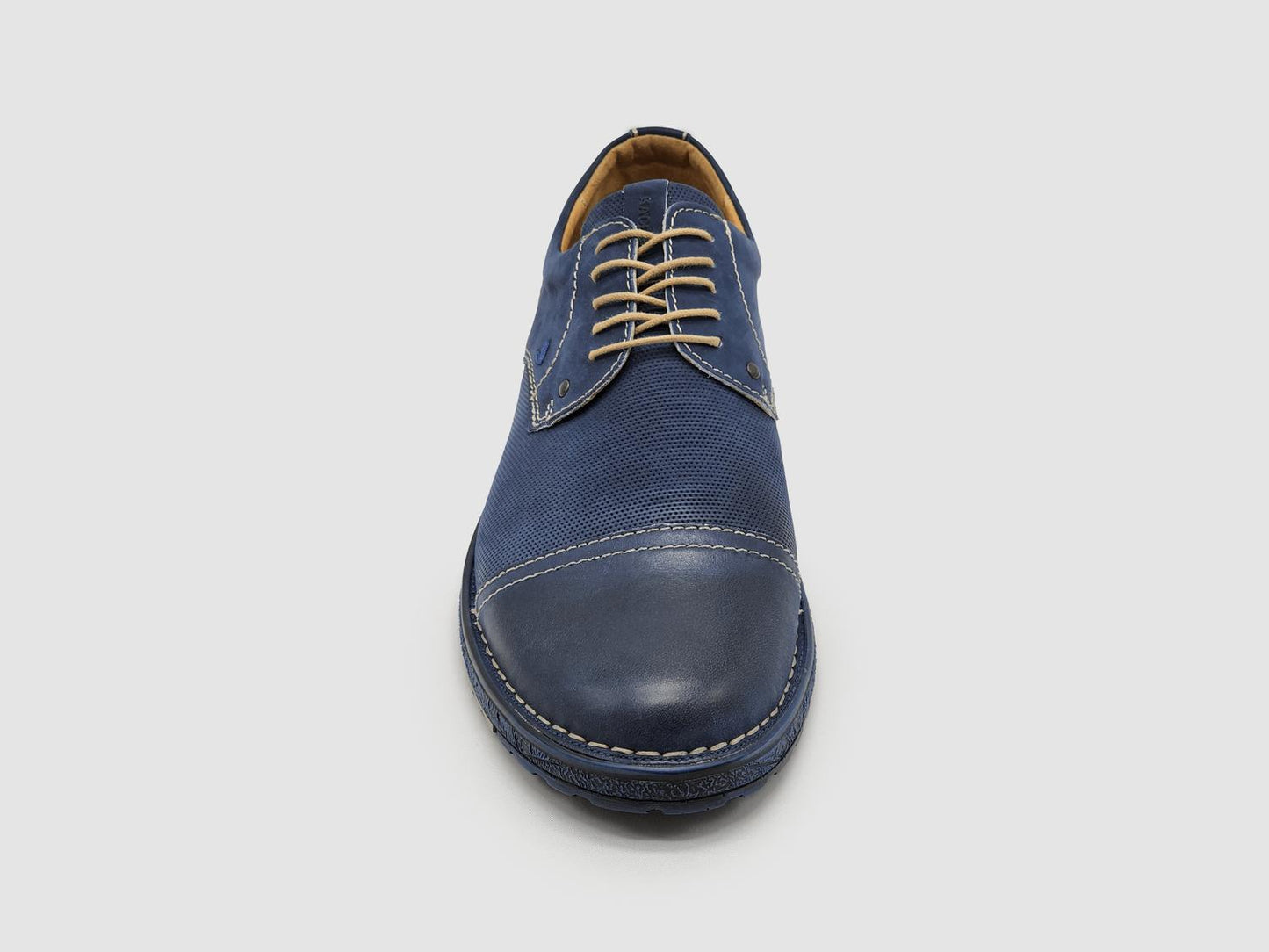 Kcr Group - Men's Derby Toe-Cap Leather Dress Shoes