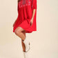 Umgee - Floral Embroidered Dress