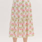 Entro - Floral Tiered Midi Skirt