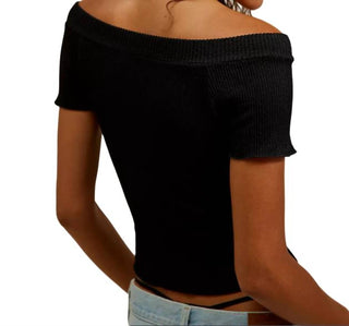 Free People - Camiseta canelada sem costura