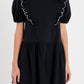 2.7 August Apparel - Scallop Edge Knit Mini Dress