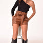 2.7 August Apparel - Asymmetrical Knit Crop Top