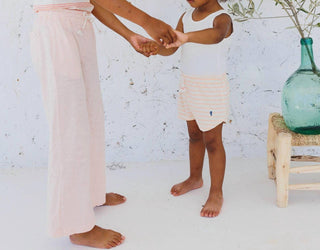 Búho - Girl's Terry Striped Jumpsuit