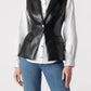 Generation Love - RIALTO VEGAN LEATHER SLEEVELESS BLAZER