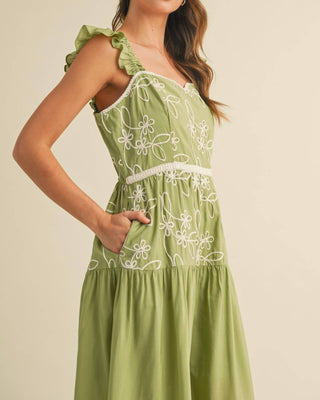 &amp;Merci - Vestido de verão com mangas franzidas