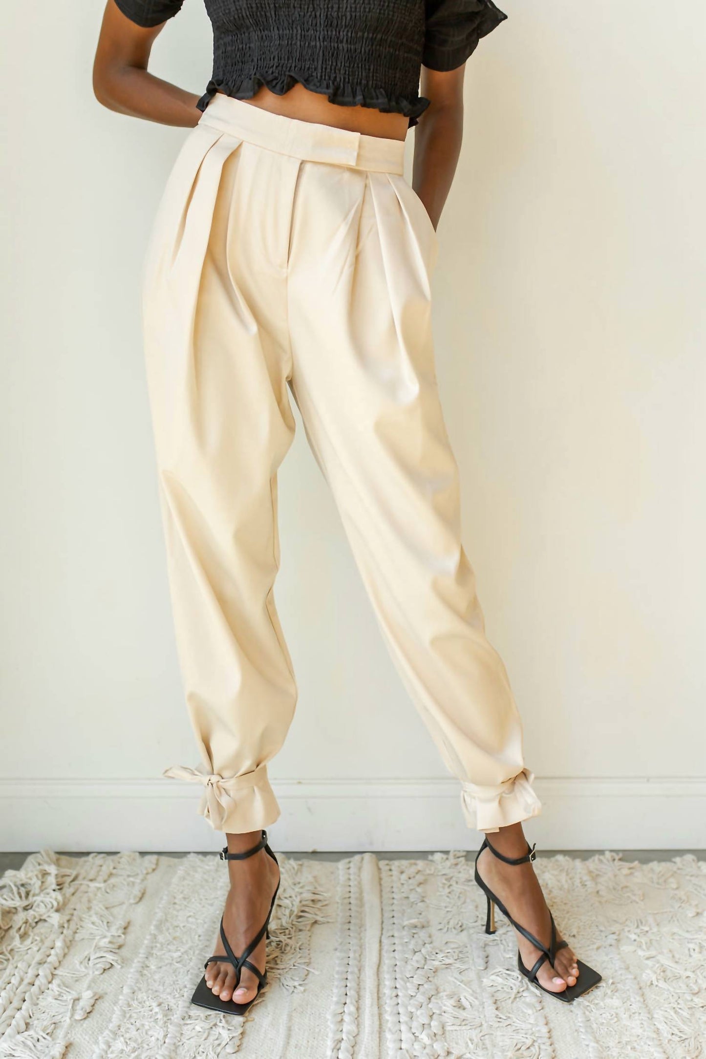 Beige Botany - Strong Ties Ankle Pants
