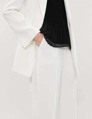 Topshop - Calça de terno de cintura alta em tecido