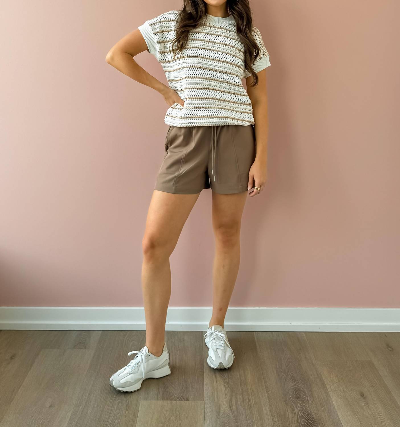 Varley - Ciara Stripe Knit Top