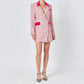 2.7 August Apparel - Premium Tweed Blazer Mini Dress