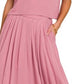 Zenana - Woven Crinkle Gauze Crop Tee And Skirt Set