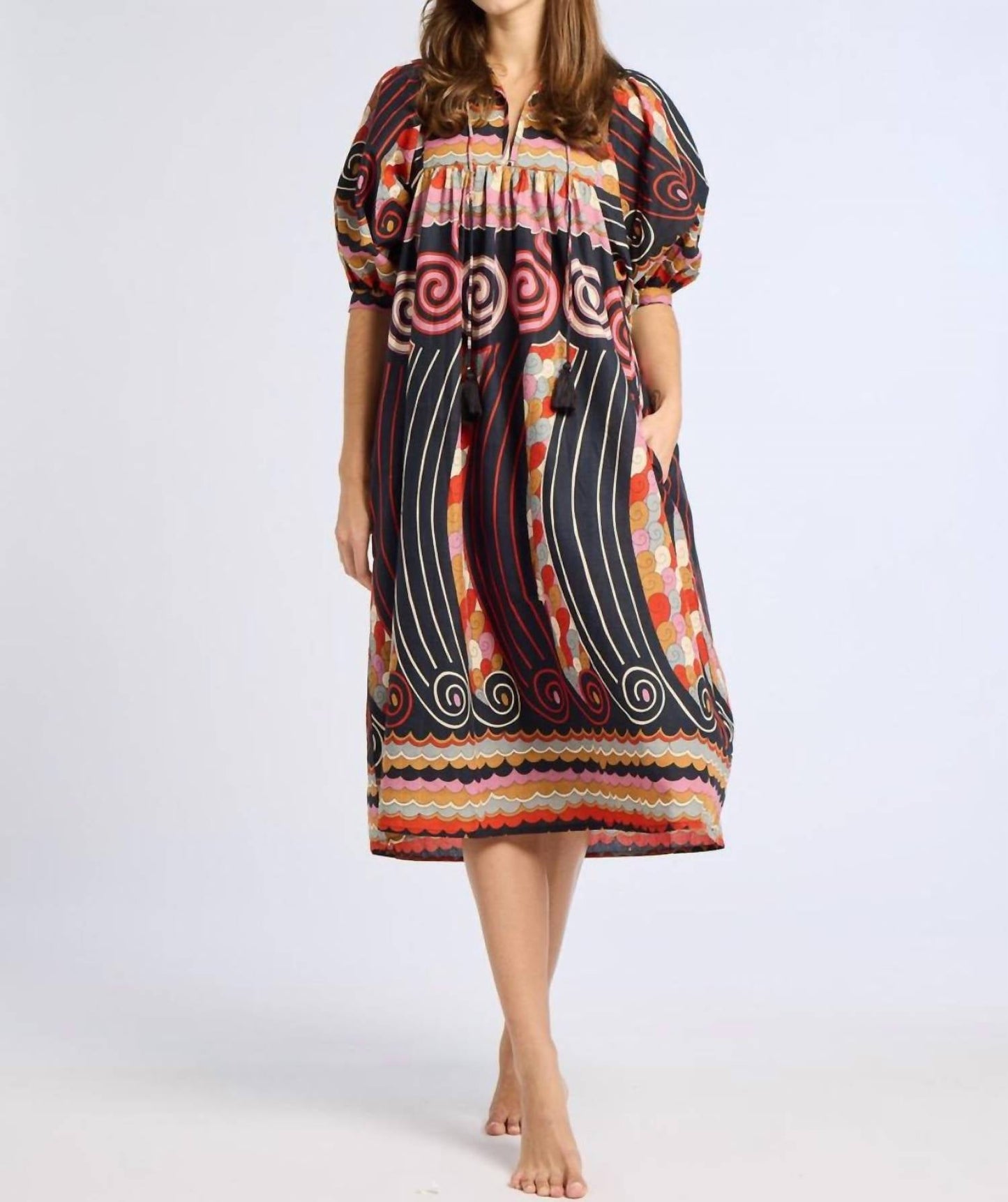 Mille - Saffron Dress Mear Print