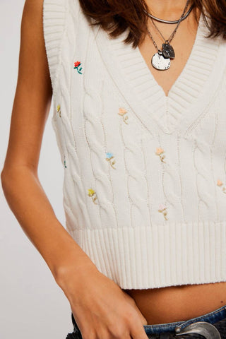 Free People - Plumeria Floral Vest
